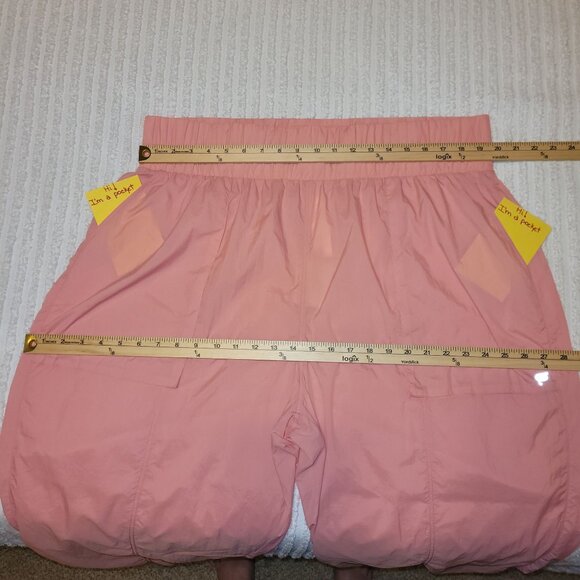 NWT Fabletics Pink Nylon Jogger Athletic Workout Pants Pockets Womens Size 2X - Picture 5 of 8